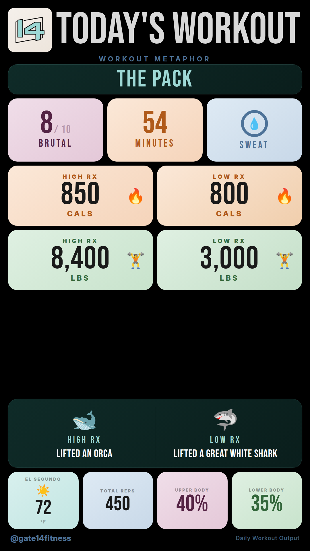 Gate 14 Workout — Mar 8, 2026